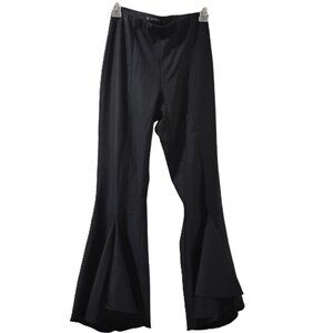 Zara Basic-S- Low-Rise Flare Trousers- made Spain